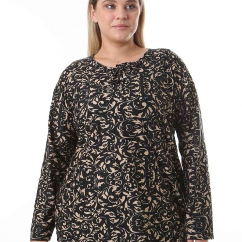 212547 TOPTAN DESENLİ BLUZ toptan bayan giyim