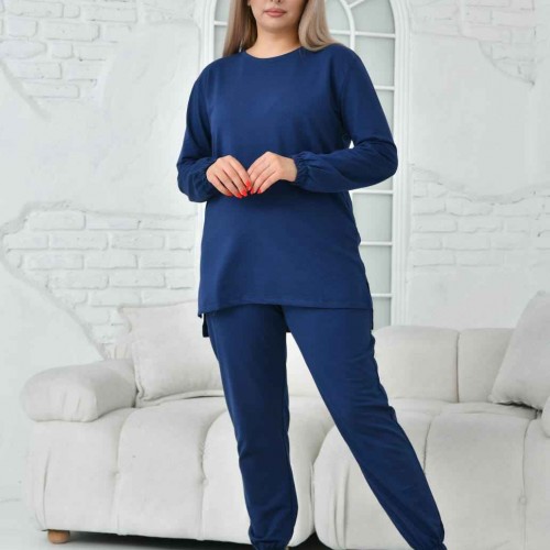 212587 TOPTAN LACİVERT EŞOFMAN TAKIM toptan bayan giyim