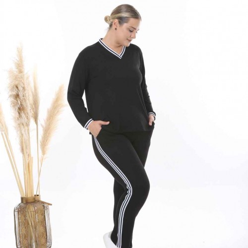 212610 TOPTAN SİYAH EŞOFMAN TAKIM 212610 TOPTAN SİYAH EŞOFMAN TAKIM toptan bayan giyim