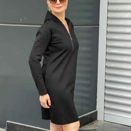 212618 TOPTAN SİYAH ELBİSE toptan bayan giyim