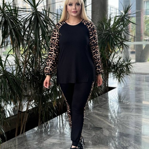 212961 TOPTAN SİYAH EŞOFMAN TAKIM toptan bayan giyim