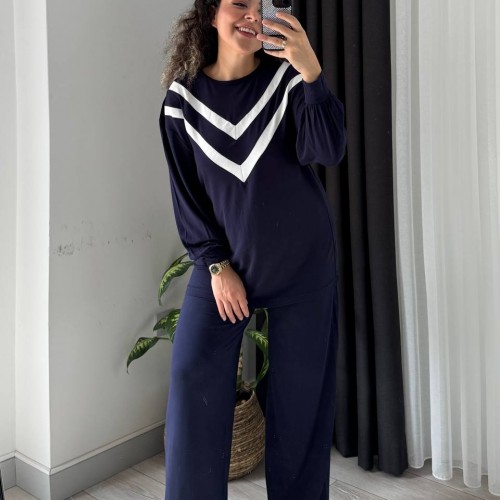 212973 TOPTAN LACİVERT PANTOLON TAKIM 212973 TOPTAN LACİVERT PANTOLON TAKIM toptan bayan giyim