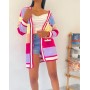 213044 striped CARDIGAN