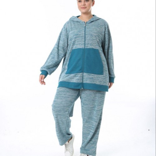 213320 TOPTAN MAVİ EŞOFMAN TAKIM toptan bayan giyim