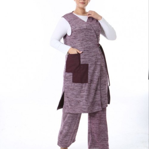 213322 TOPTAN BORDO PANTOLON TAKIM toptan bayan giyim