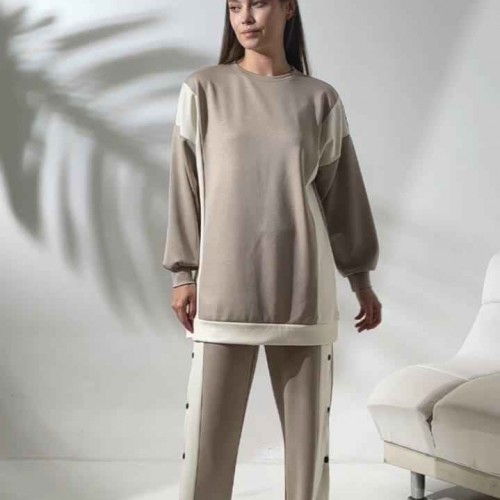 213329 TOPTAN BEJ EŞOFMAN TAKIM 213329 TOPTAN BEJ EŞOFMAN TAKIM toptan bayan giyim