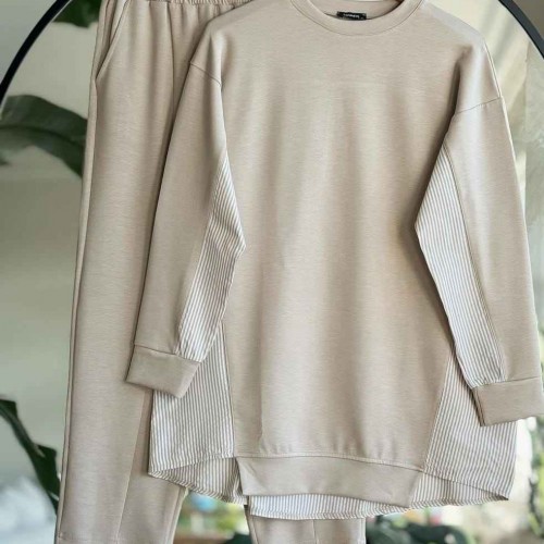 213336 TOPTAN BEJ EŞOFMAN TAKIM toptan bayan giyim