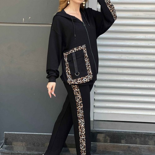 213373 TOPTAN SİYAH EŞOFMAN TAKIM toptan bayan giyim