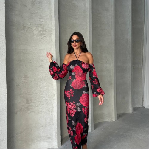 213783 TOPTAN DESENLİ ABİYE toptan bayan giyim