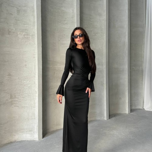 213784 TOPTAN SİYAH ELBİSE 213784 TOPTAN SİYAH ELBİSE toptan bayan giyim