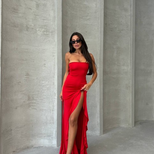 213796 TOPTAN KIRMIZI ABİYE 213796 TOPTAN KIRMIZI ABİYE toptan bayan giyim