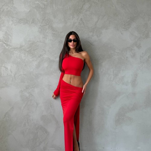 213817 TOPTAN KIRMIZI ELBİSE 213817 TOPTAN KIRMIZI ELBİSE toptan bayan giyim