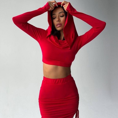 213890 TOPTAN KIRMIZI ETEK TAKIM toptan bayan giyim