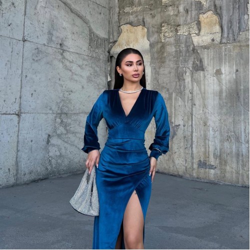 214030 TOPTAN MAVİ ABİYE toptan bayan giyim