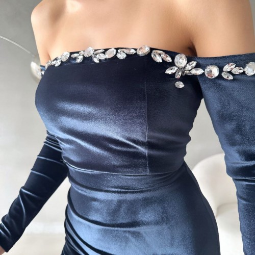 214090 TOPTAN GRİ ABİYE 214090 TOPTAN GRİ ABİYE toptan bayan giyim