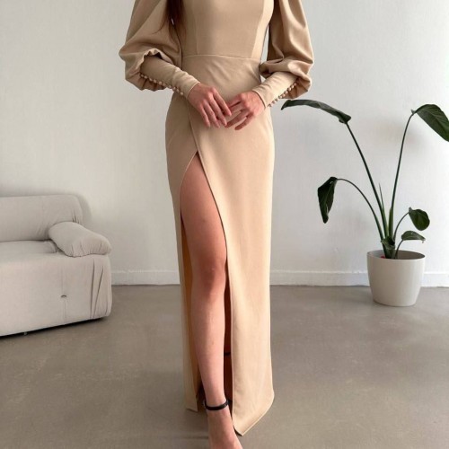 214128 TOPTAN BEJ ABİYE 214128 TOPTAN BEJ ABİYE toptan bayan giyim