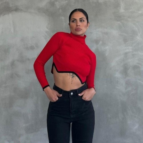 214247 TOPTAN KIRMIZI KAZAK 214247 TOPTAN KIRMIZI KAZAK toptan bayan giyim