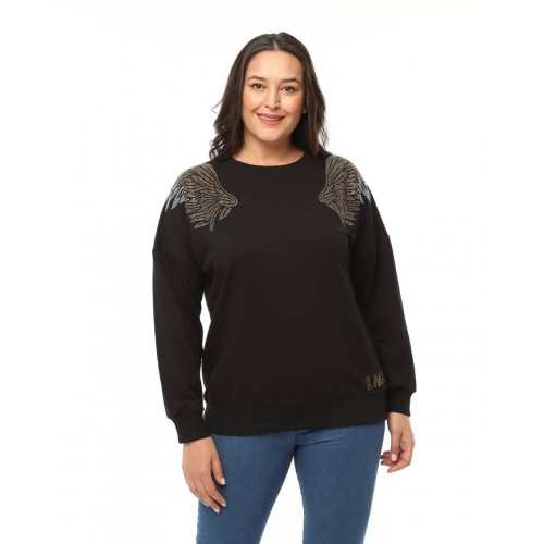 214312 black Sweat