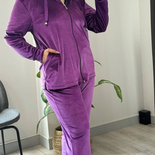 214327 TOPTAN MOR EŞOFMAN TAKIM toptan bayan giyim