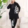 214378 TOPTAN SİYAH EŞOFMAN TAKIM toptan bayan giyim