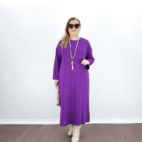 214418 TOPTAN MOR ELBİSE toptan bayan giyim