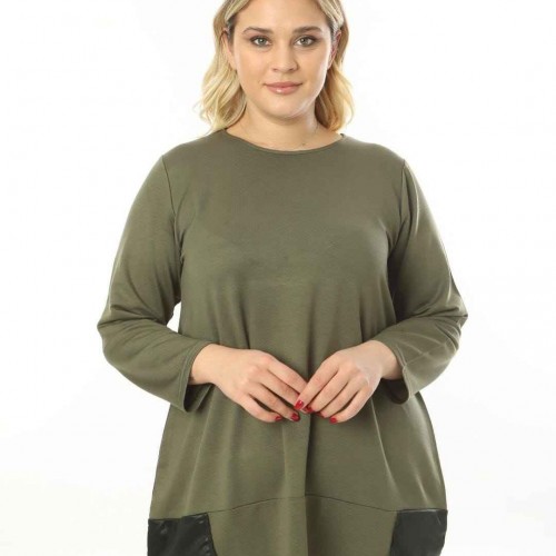 214419 TOPTAN HAKİ BLUZ 214419 TOPTAN HAKİ BLUZ toptan bayan giyim