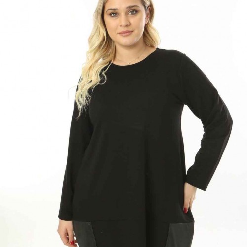 214420 TOPTAN SİYAH BLUZ 214420 TOPTAN SİYAH BLUZ toptan bayan giyim