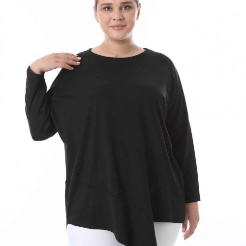214422 TOPTAN SİYAH BLUZ toptan bayan giyim