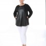 214424 TOPTAN SİYAH BLUZ toptan bayan giyim
