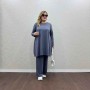 214441 TOPTAN GRİ PANTOLON TAKIM toptan bayan giyim