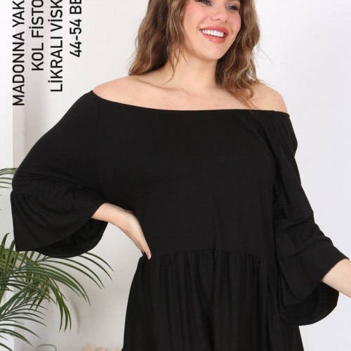 216107 TOPTAN SİYAH BLUZ toptan bayan giyim