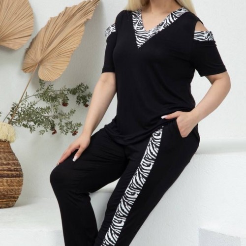 216114 TOPTAN SİYAH EŞOFMAN TAKIM toptan bayan giyim