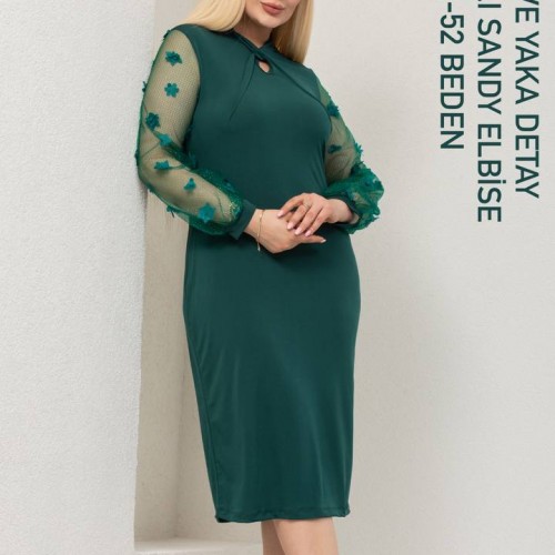 216120 TOPTAN YEŞİL ELBİSE 216120 TOPTAN YEŞİL ELBİSE toptan bayan giyim