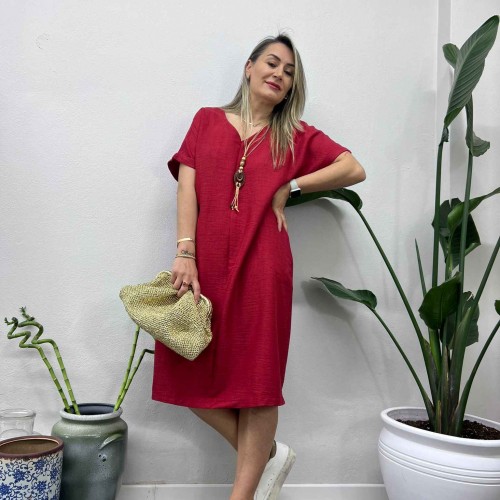 216149 TOPTAN KIRMIZI ELBİSE 216149 TOPTAN KIRMIZI ELBİSE toptan bayan giyim