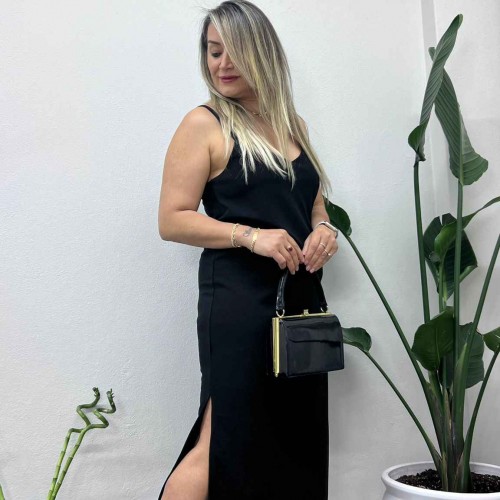 216170 TOPTAN SİYAH ELBİSE toptan bayan giyim