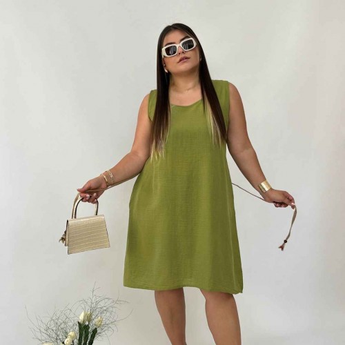 216176 TOPTAN FISTIK YEŞİLİ ELBİSE 216176 TOPTAN FISTIK YEŞİLİ ELBİSE toptan bayan giyim