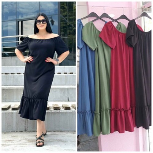 216184 TOPTAN BORDO ELBİSE toptan bayan giyim