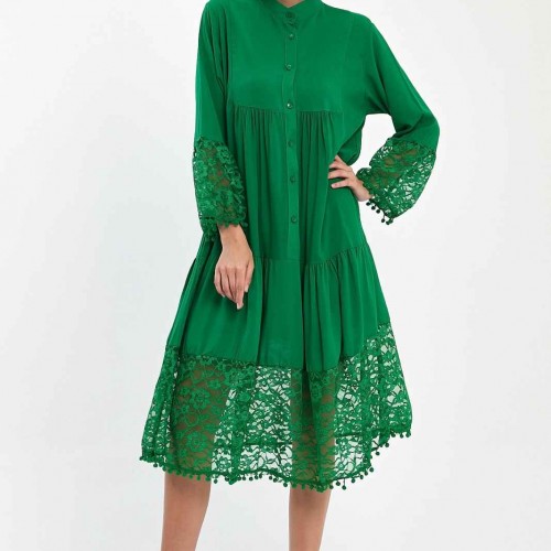 216332 TOPTAN YEŞİL ELBİSE 216332 TOPTAN YEŞİL ELBİSE toptan bayan giyim