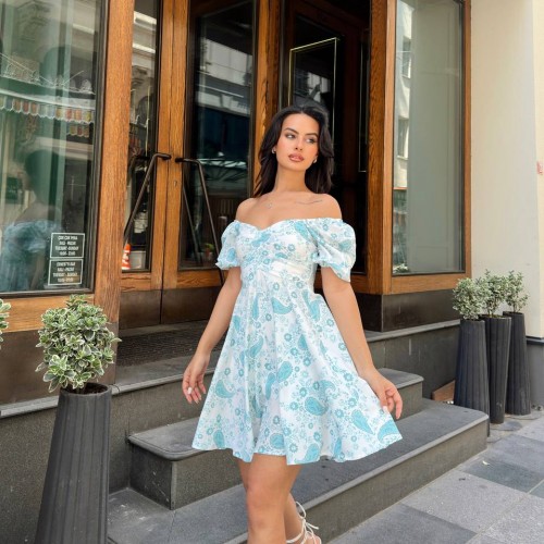 216510 TOPTAN DESENLİ ELBİSE 216510 TOPTAN DESENLİ ELBİSE toptan bayan giyim