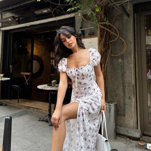 216522 TOPTAN DESENLİ ELBİSE toptan bayan giyim