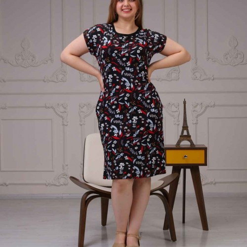 216619 TOPTAN DESENLİ ELBİSE 216619 TOPTAN DESENLİ ELBİSE toptan bayan giyim