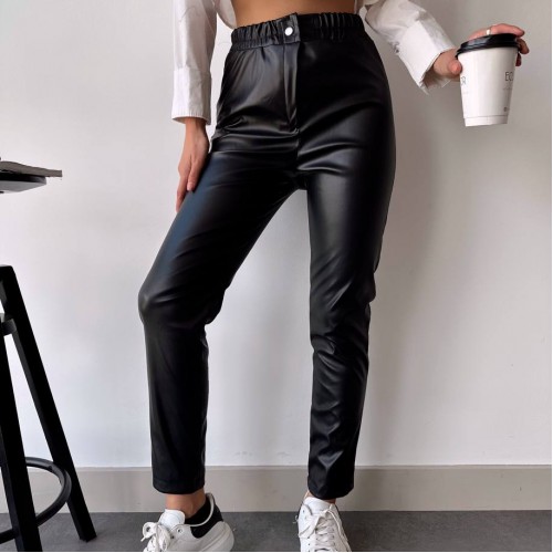 217346 TOPTAN SİYAH PANTOLON toptan bayan giyim