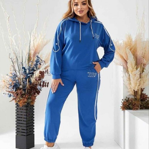 217411 TOPTAN MAVİ EŞOFMAN TAKIM toptan bayan giyim