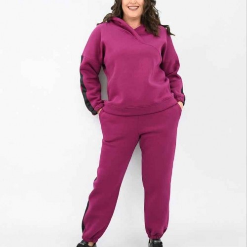 217431 TOPTAN FUŞYA EŞOFMAN TAKIM toptan bayan giyim