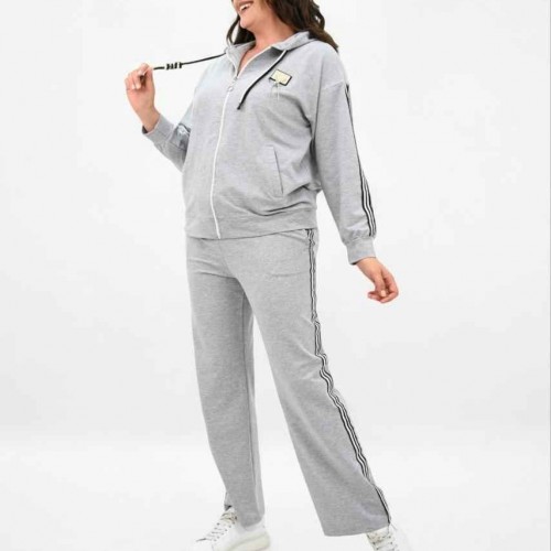 217438 TOPTAN GRİ EŞOFMAN TAKIM 217438 TOPTAN GRİ EŞOFMAN TAKIM toptan bayan giyim