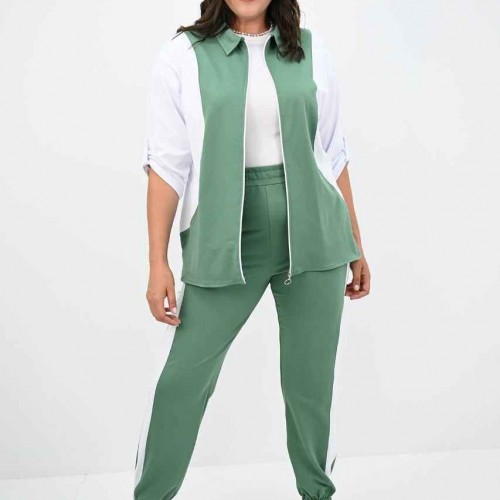 217460 TOPTAN SU YEŞİL EŞOFMAN TAKIM toptan bayan giyim