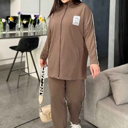 217479 TOPTAN KAHVE EŞOFMAN TAKIM toptan bayan giyim