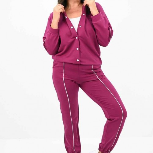 217485 TOPTAN FUŞYA EŞOFMAN TAKIM toptan bayan giyim