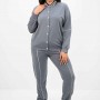 217487 TOPTAN GRİ EŞOFMAN TAKIM toptan bayan giyim