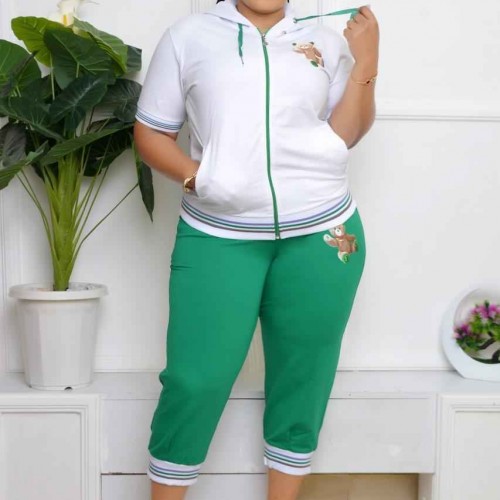 217513 TOPTAN YEŞİL EŞOFMAN TAKIM toptan bayan giyim